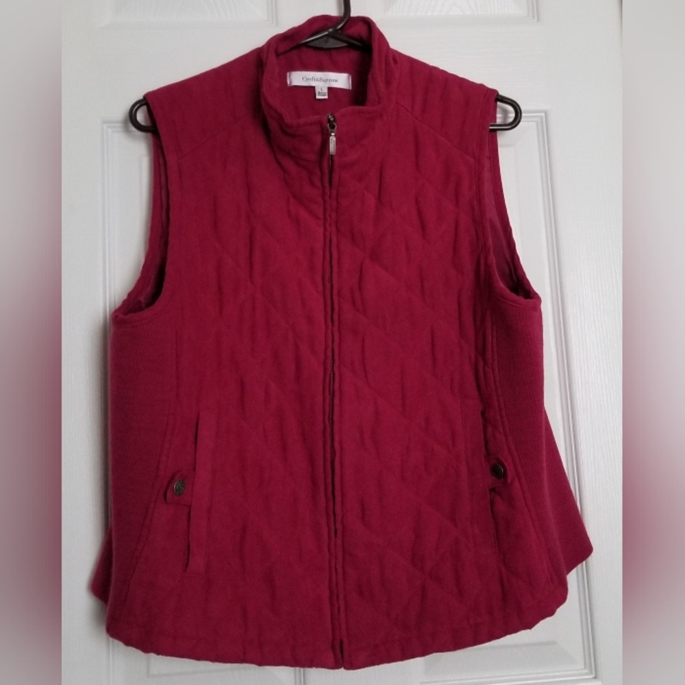 CROFT & BARROW woven vest.   EUC.    Sz- Large